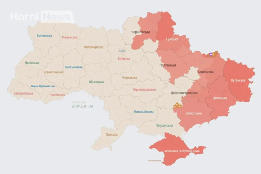 Shahed у ніч на 25 жовтня: де помічені дрони та які їхні курси?
