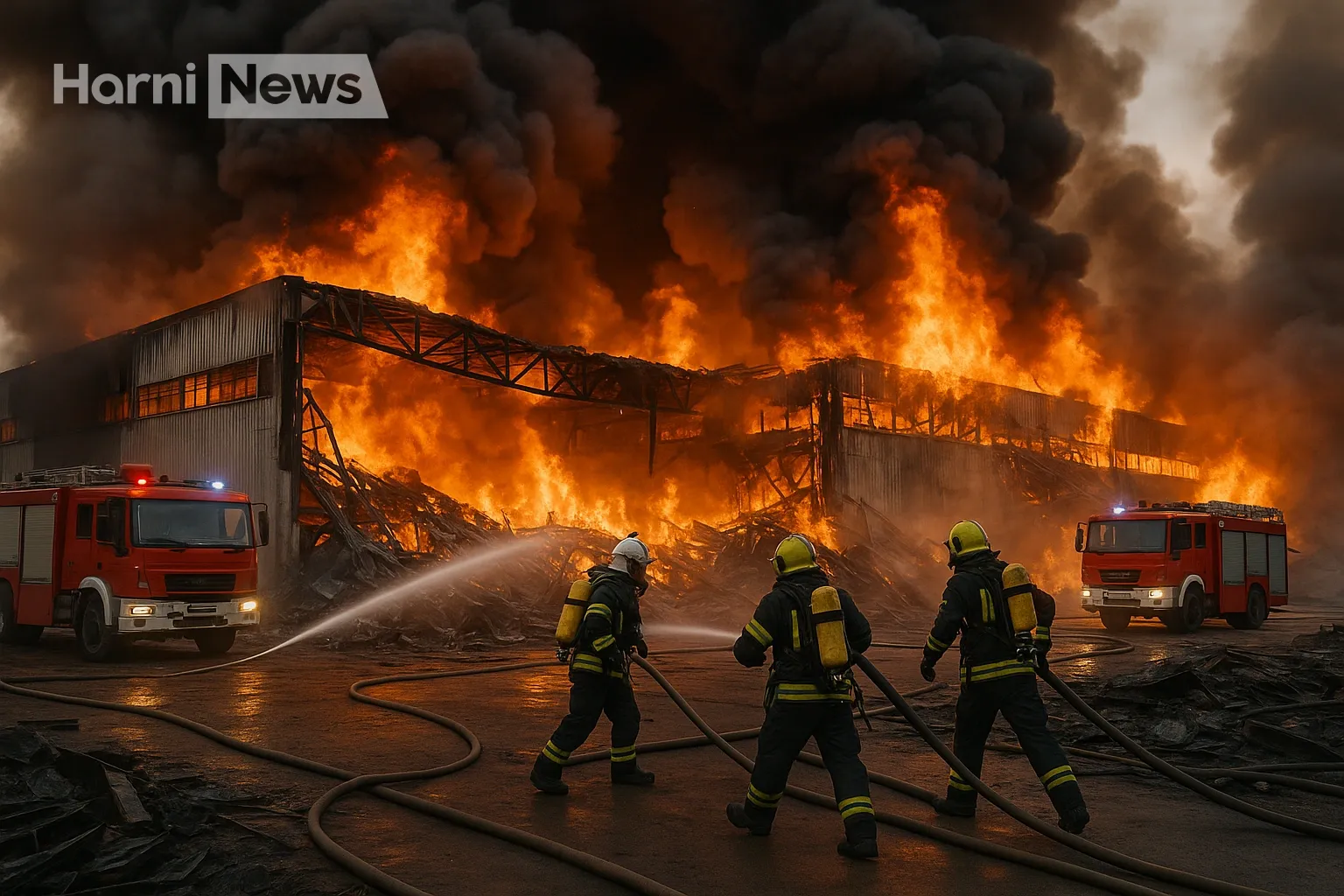 63 рятувальники та 15 одиниць техніки: як ДСНС гасила склад після російської атаки