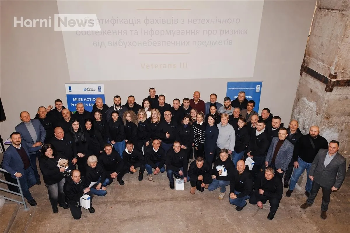 Гуманітарне розмінування на Харківщині: 10 команд із ветеранів стартують рік роботи у громадах